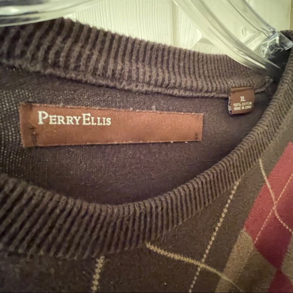 XL Perry Ellis Sweater, 100% Cotton - Picture 3 of 5
